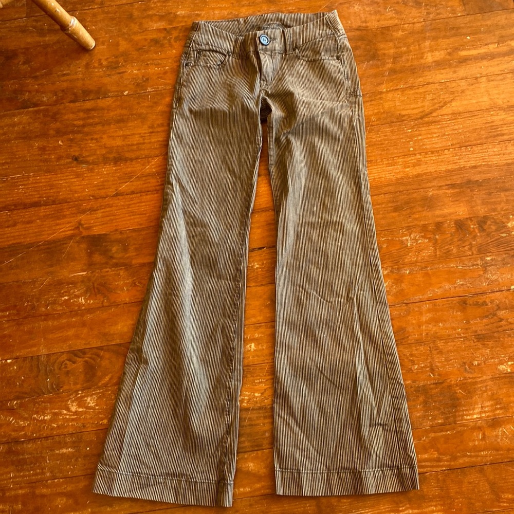 Level 99 hickory stripe flares